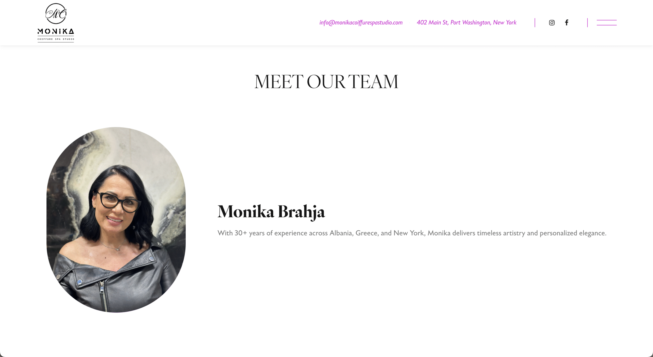 Monika Coiffure Spa Studio — Screen 3