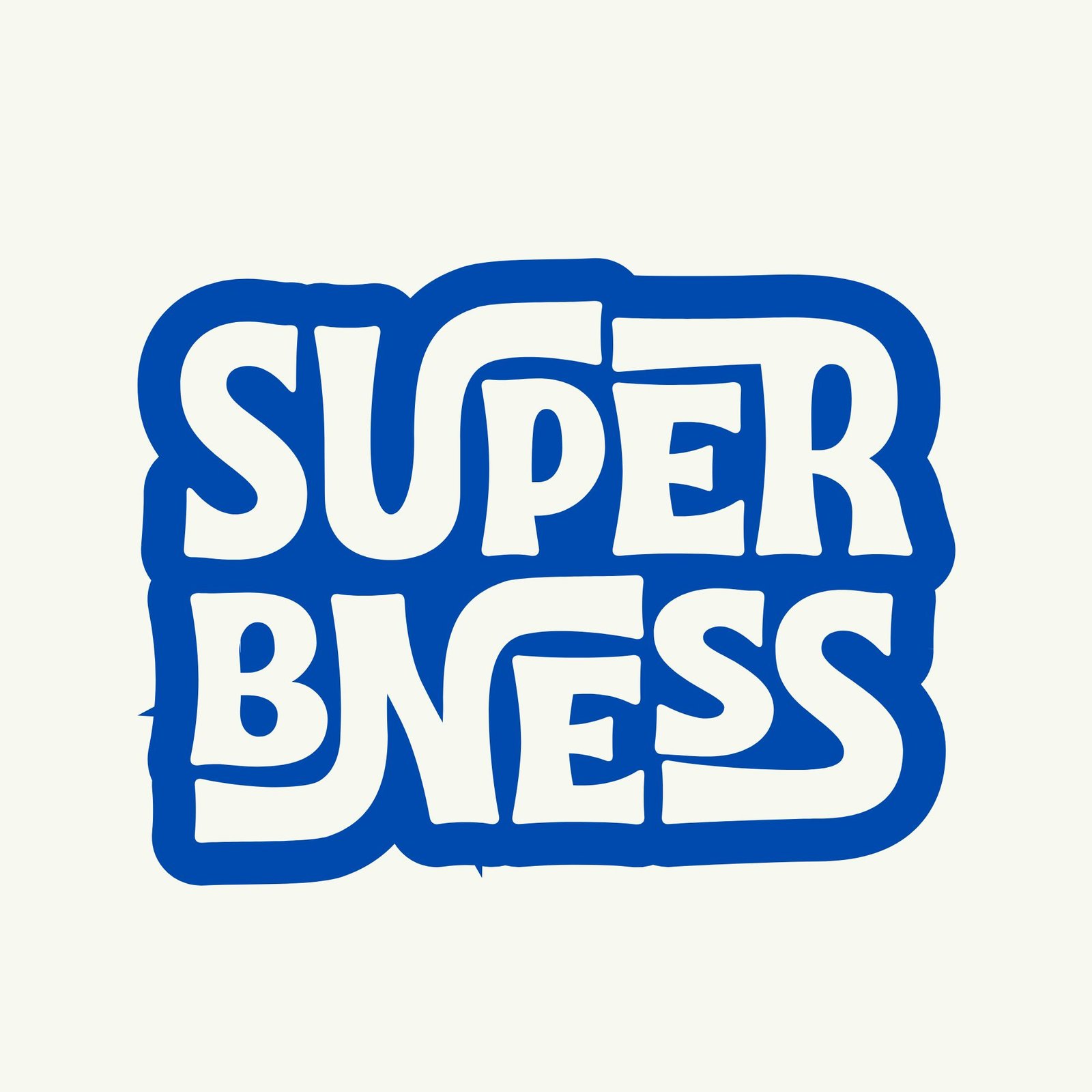 Superbness logo — variation 4 inverted