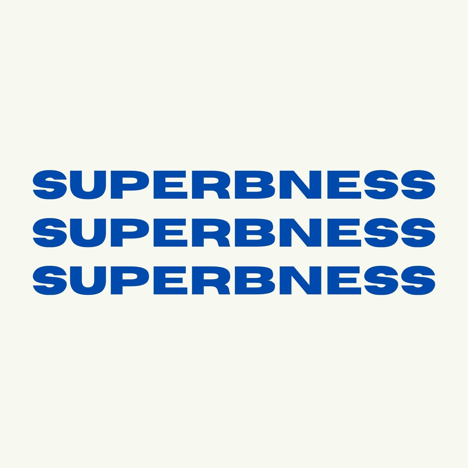 Superbness logo — variation 2 inverted